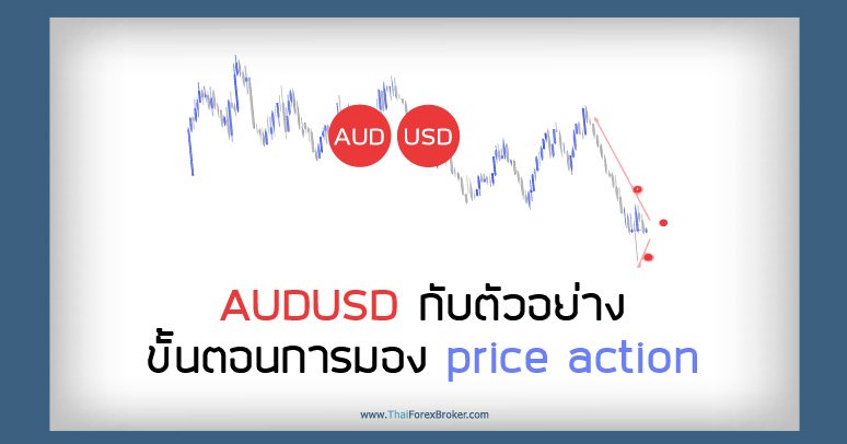 AUDUSD กับตัวอย่างขั้นตอนการมอง price action ในการเทรด